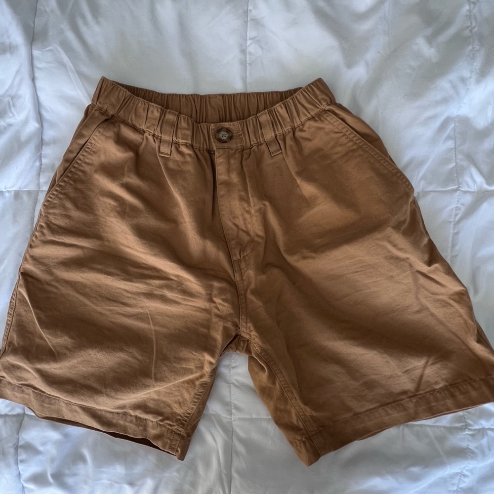 Chubbies 7-inch inseam camel shorts small